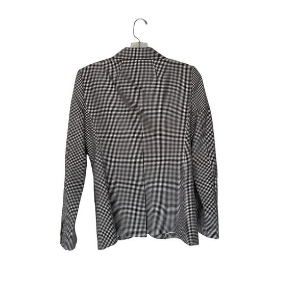 J.Crew Navy Burgundy Preppy Academia Rhodes Micro Houndstooth Blazer Size 4 - Picture 6 of 9